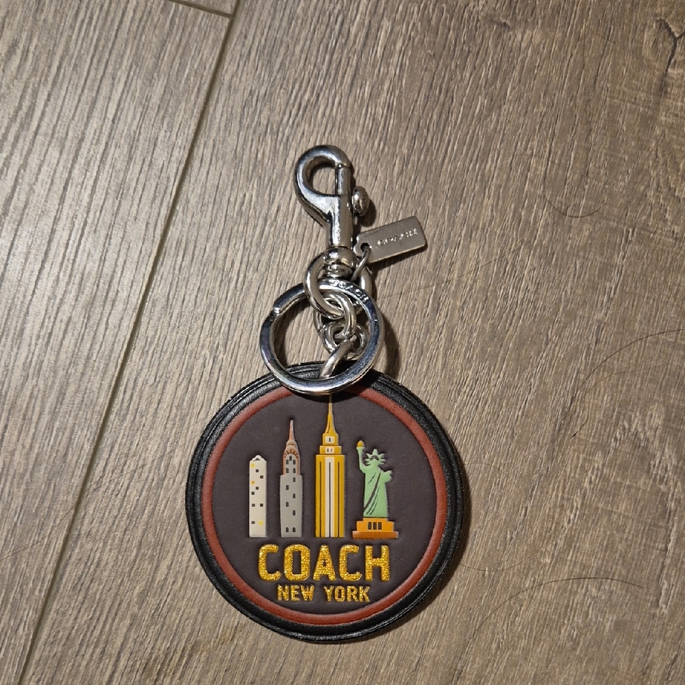 Coach Multicolor New York Keychain